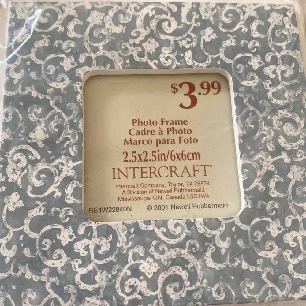 ~Intercraft Company~ Set of 4 Vintage Pastel Color Square Picture Frames